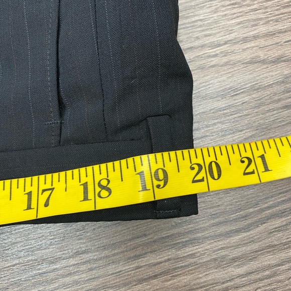 Hart Schaffner Marx Black w/ Gold Pinstripe Suit - Picture 9 of 10